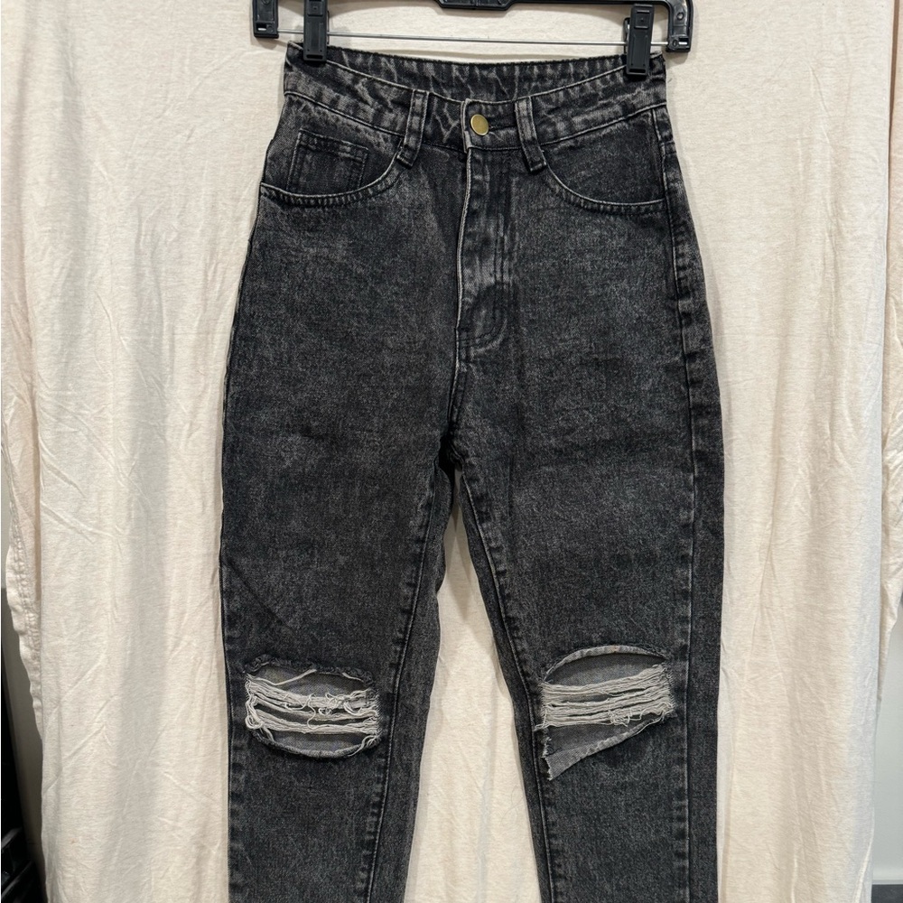 Denim wash jeans